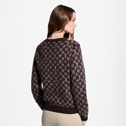 Ready-to-Wear Prendas Tejidas Jersey cepillado con motivo Monograma | Louis Vuitton ® (Ampliar producto)