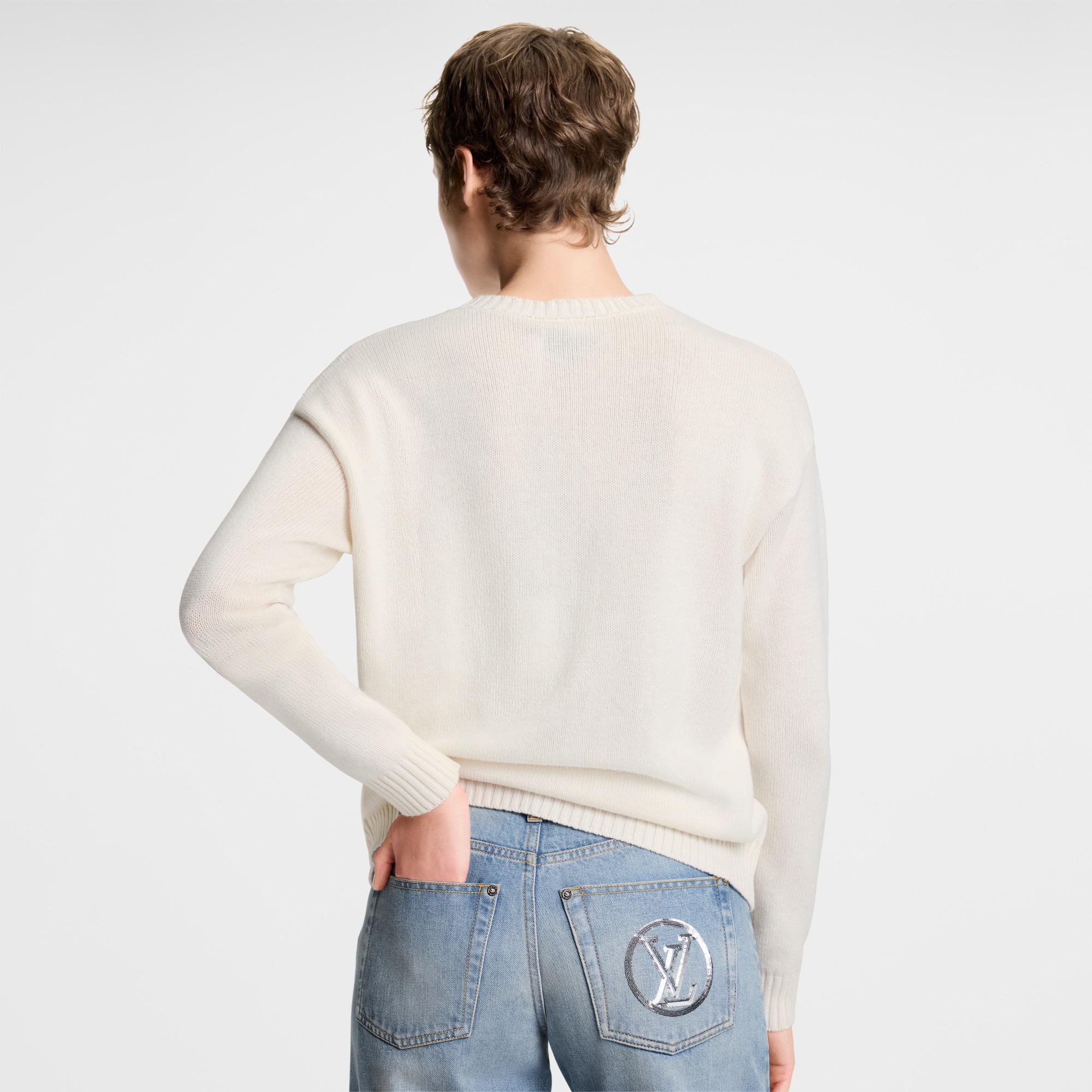 Ready to Wear Prendas tejidas Jersey con distintivo en cursiva | Louis Vuitton ® (Ampliar producto)