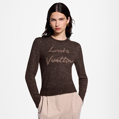Ready-to-Wear Prendas Tejidas Jersey con distintivo Louis Vuitton en cursiva | Louis Vuitton ® (Ampliar producto)