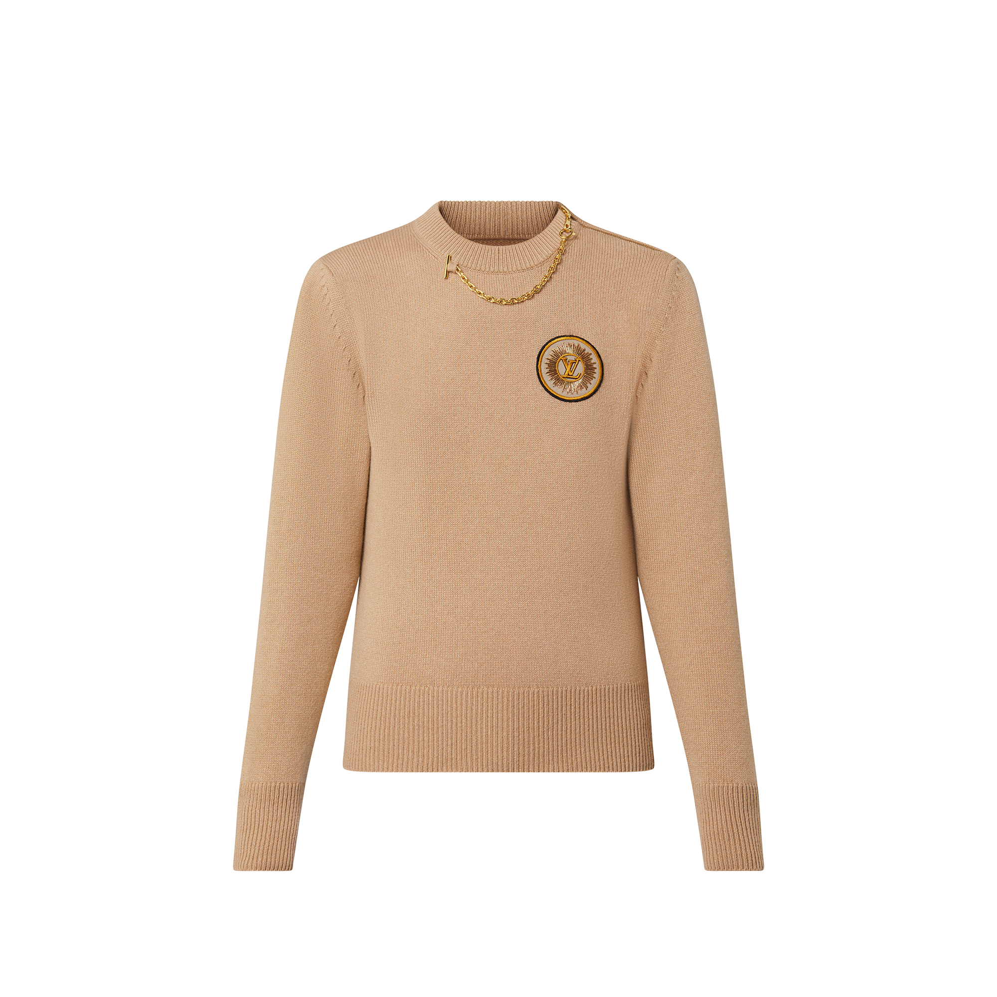  Ready to Wear Prendas tejidas Jersey con parche y detalle de cadena | Louis Vuitton ® (Ampliar producto)