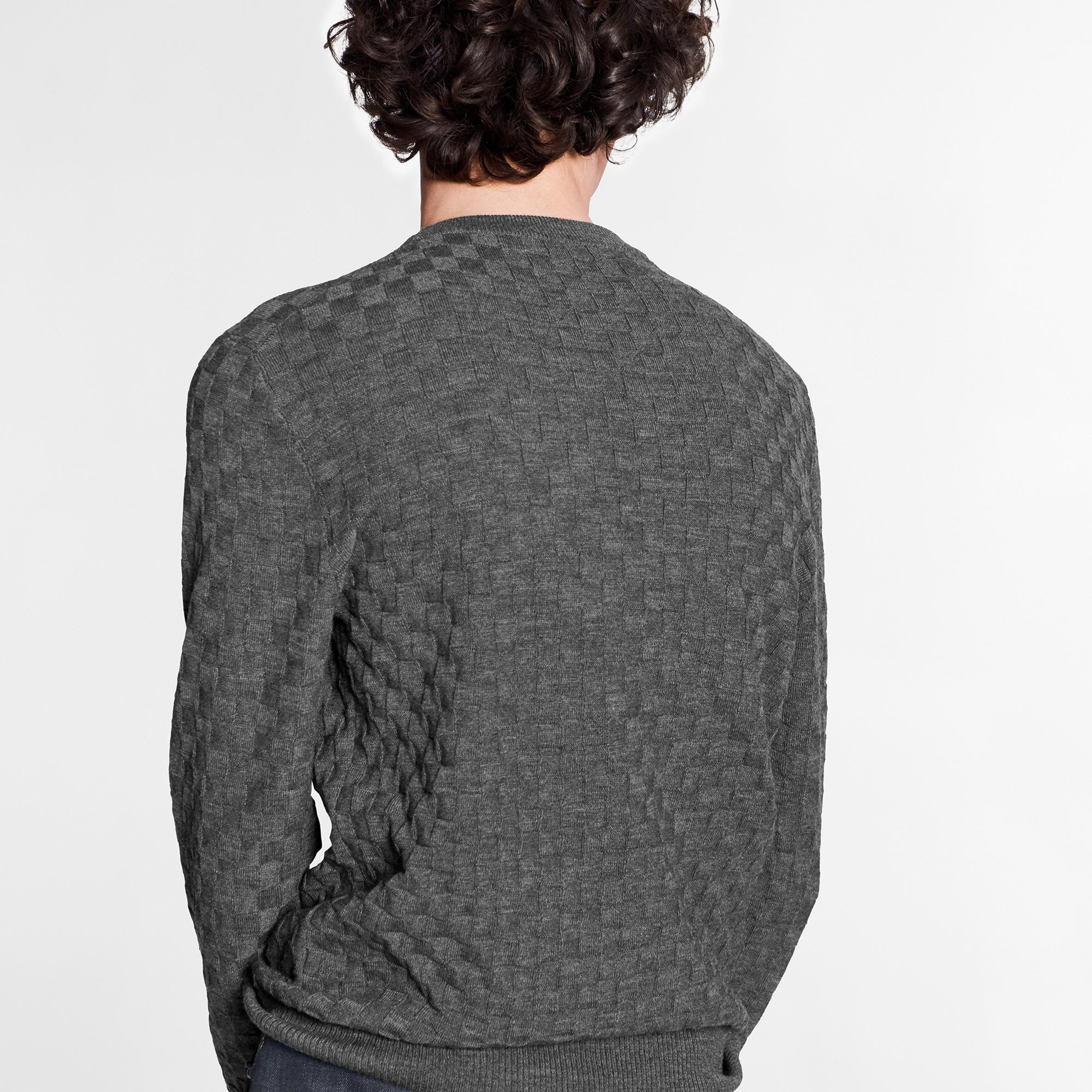  Ready to Wear Prendas tejidas y sudaderas Jersey Damier de cuello redondo | Louis Vuitton ® (Ampliar producto)