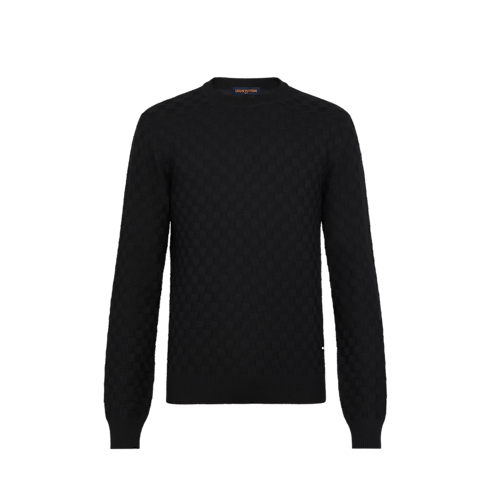 Ready to Wear Prendas tejidas y sudaderas Jersey Damier de cuello redondo | Louis Vuitton ® (Ampliar producto)