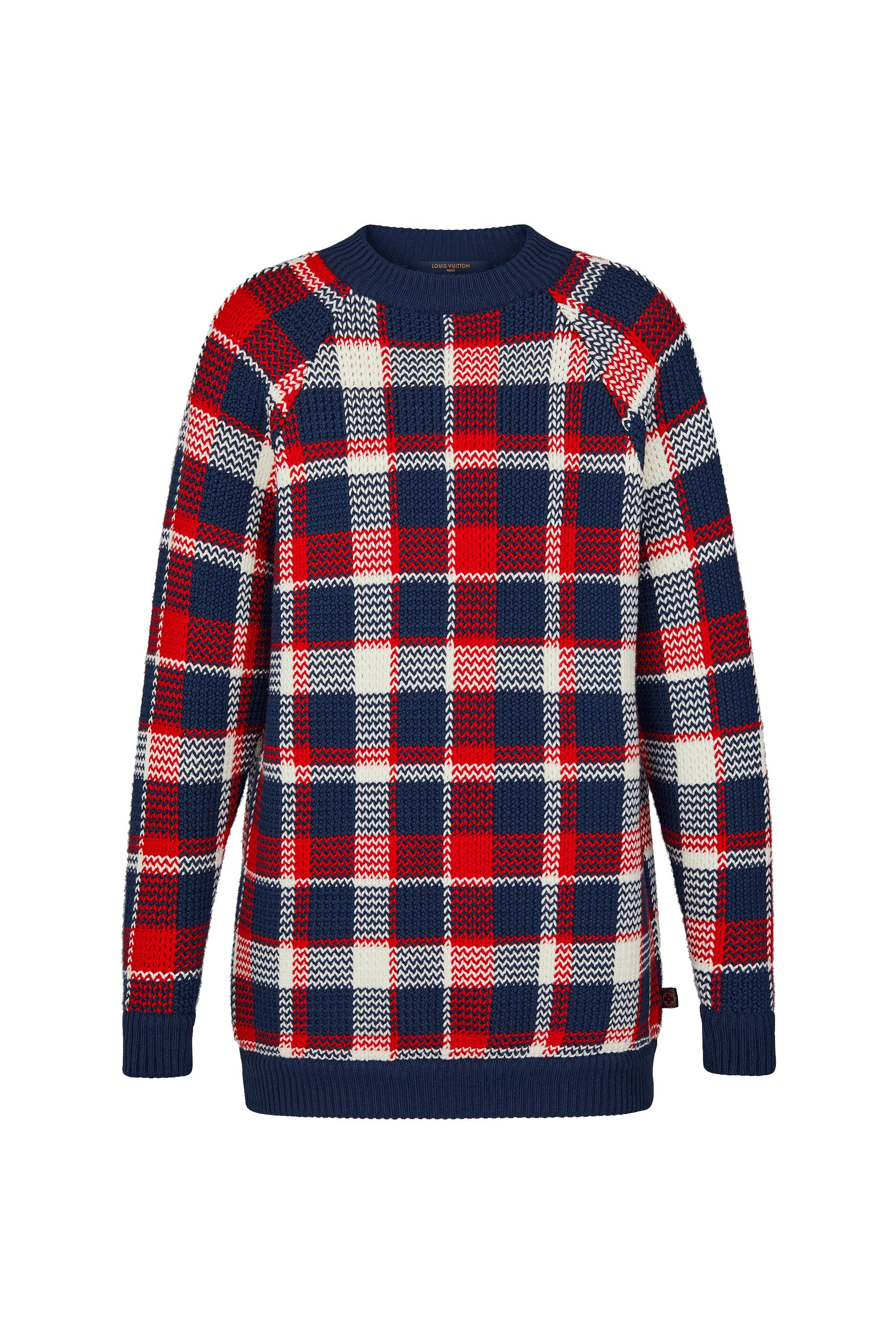 Discontinued Product Obs 1 Jersey de cuadros con manga raglán | Louis Vuitton ® (Ampliar producto)