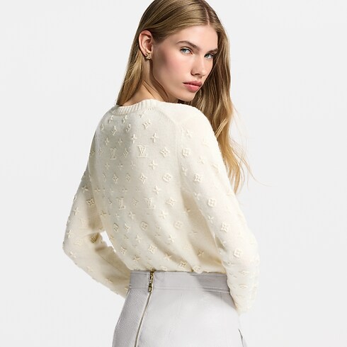 Ready-to-Wear Prendas Tejidas Jersey de punto con motivo Monograma 3D | Louis Vuitton ® (Ampliar producto)
