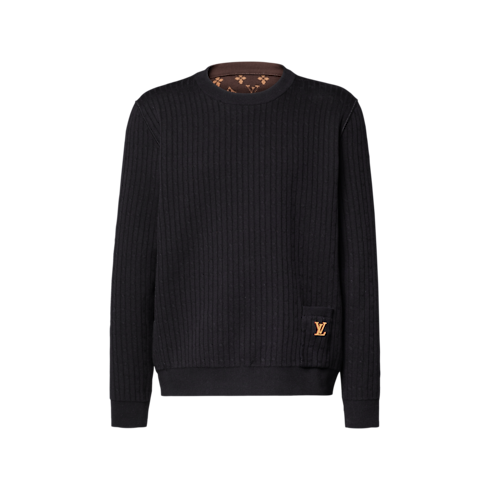 Jersey reversible de manga larga con logotipo LV vista frontal