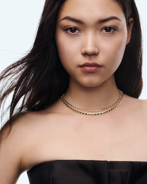 Categories Necklaces and Pendants Le Damier de Louis Vuitton Small Necklace, Rose Gold and Diamonds | Louis Vuitton ®