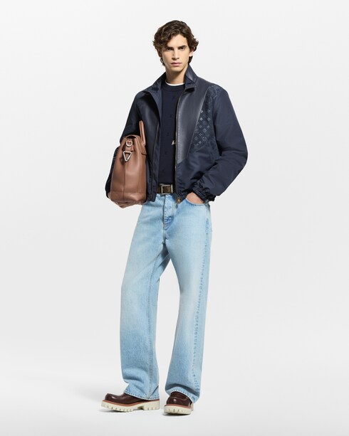 Ready-to-Wear Casacos e Agasalhos Top Track em Mix de Couros | Louis Vuitton ®