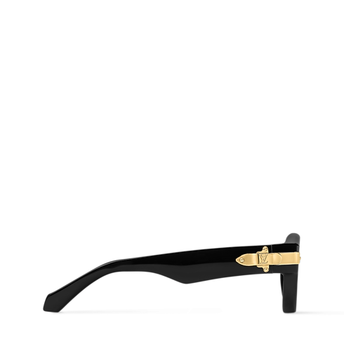 Lentes de sol LV Lock Round Square vista lateral