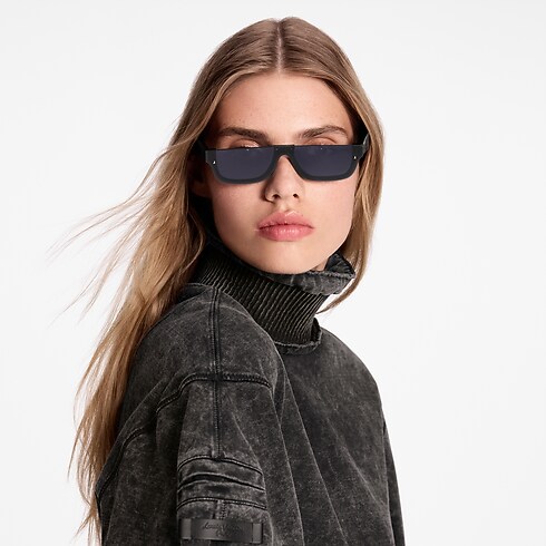 S00 Accesorios Lentes de sol Lentes de sol LV Script Rectangle | Louis Vuitton ® (Ampliar producto)