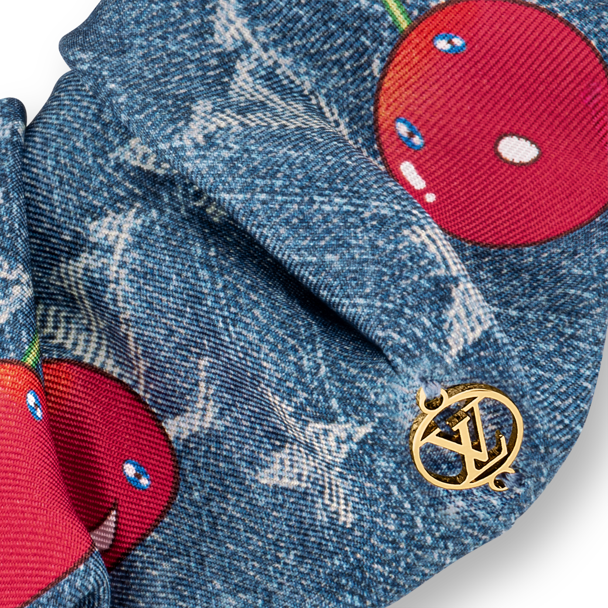 S00 Accesorios Accesorios para el pelo Liga para el cabello LV x TM Denim Cerise | Louis Vuitton ® (Ampliar producto)