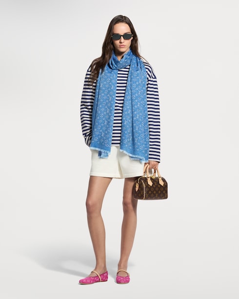 S00 Acessórios Xales LV Denim Stole | Louis Vuitton ®