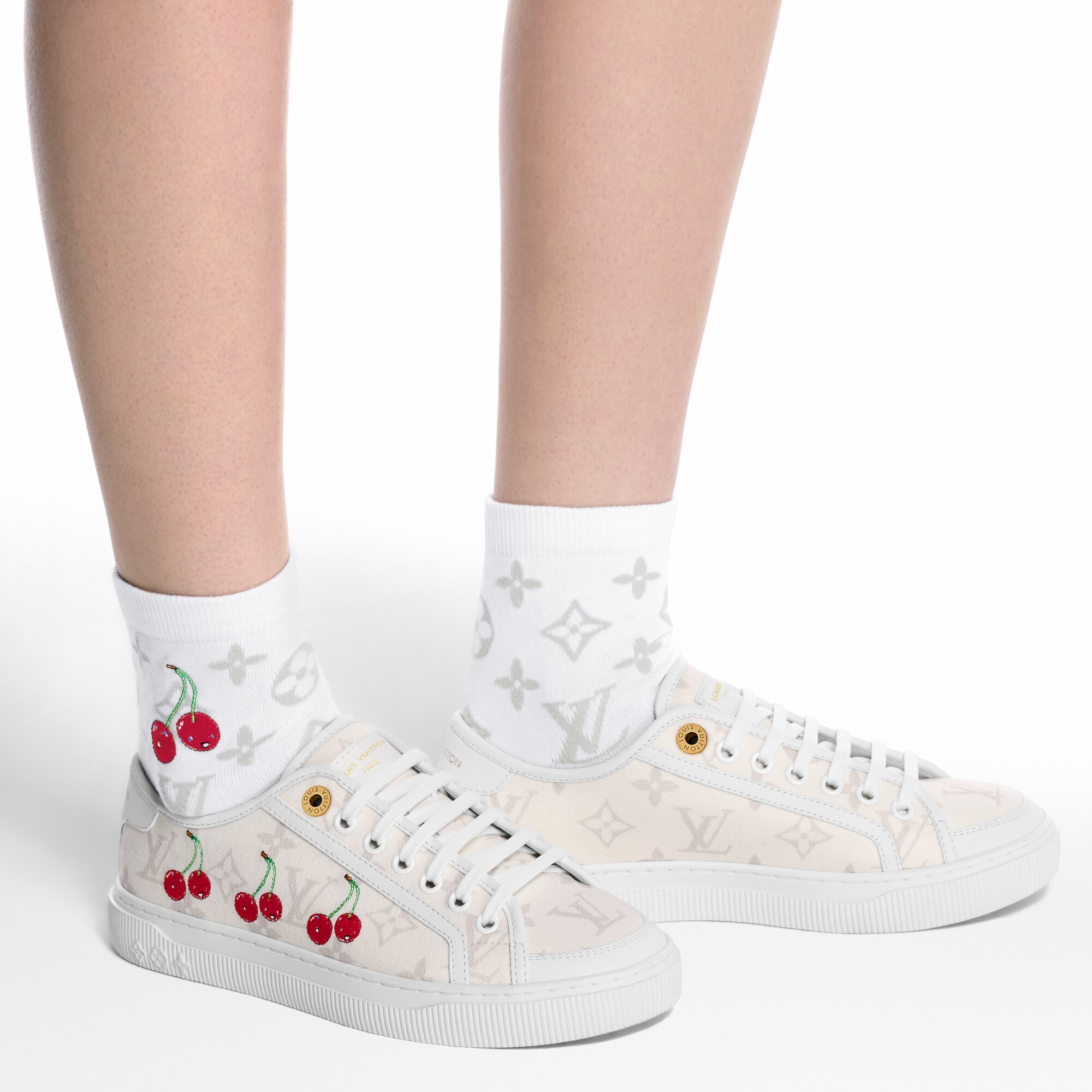 S00 Accesorios Sombreros,guantes y calcetines LV x TM calcetines Monograma Cerise | Louis Vuitton ® (Ampliar producto)