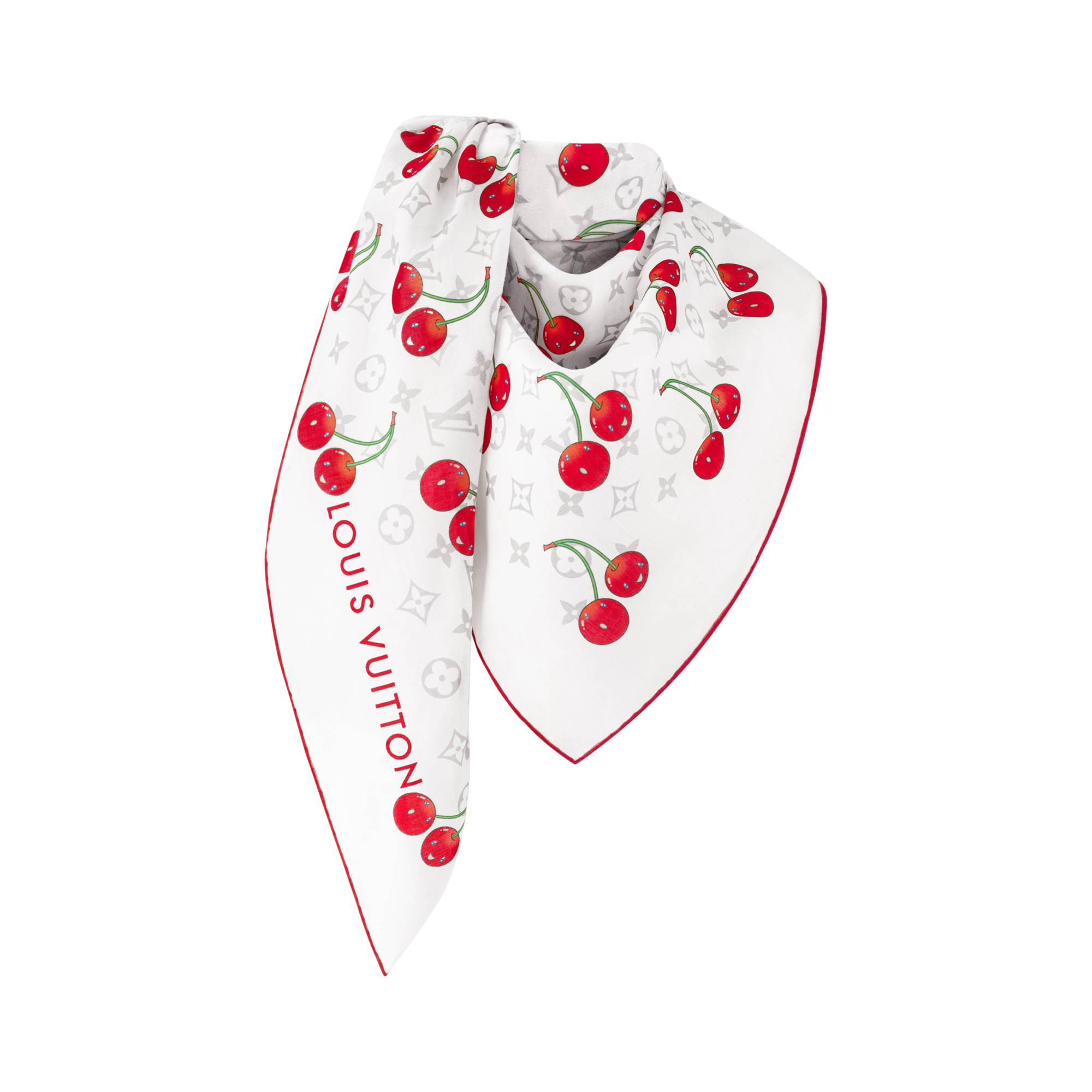 S00 Accesorios Chales y estolas LV x TM chal Monograma Cerise | Louis Vuitton ® (Ampliar producto)
