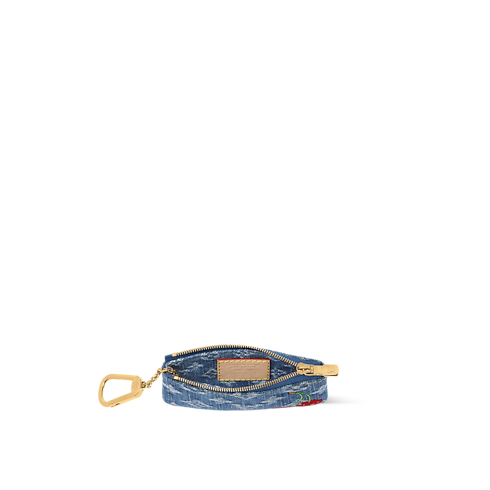 Monogram Denim Carteras y artículos de piel pequeños Novedades LV x TM monedero con llavero | Louis Vuitton ® (Ampliar producto)