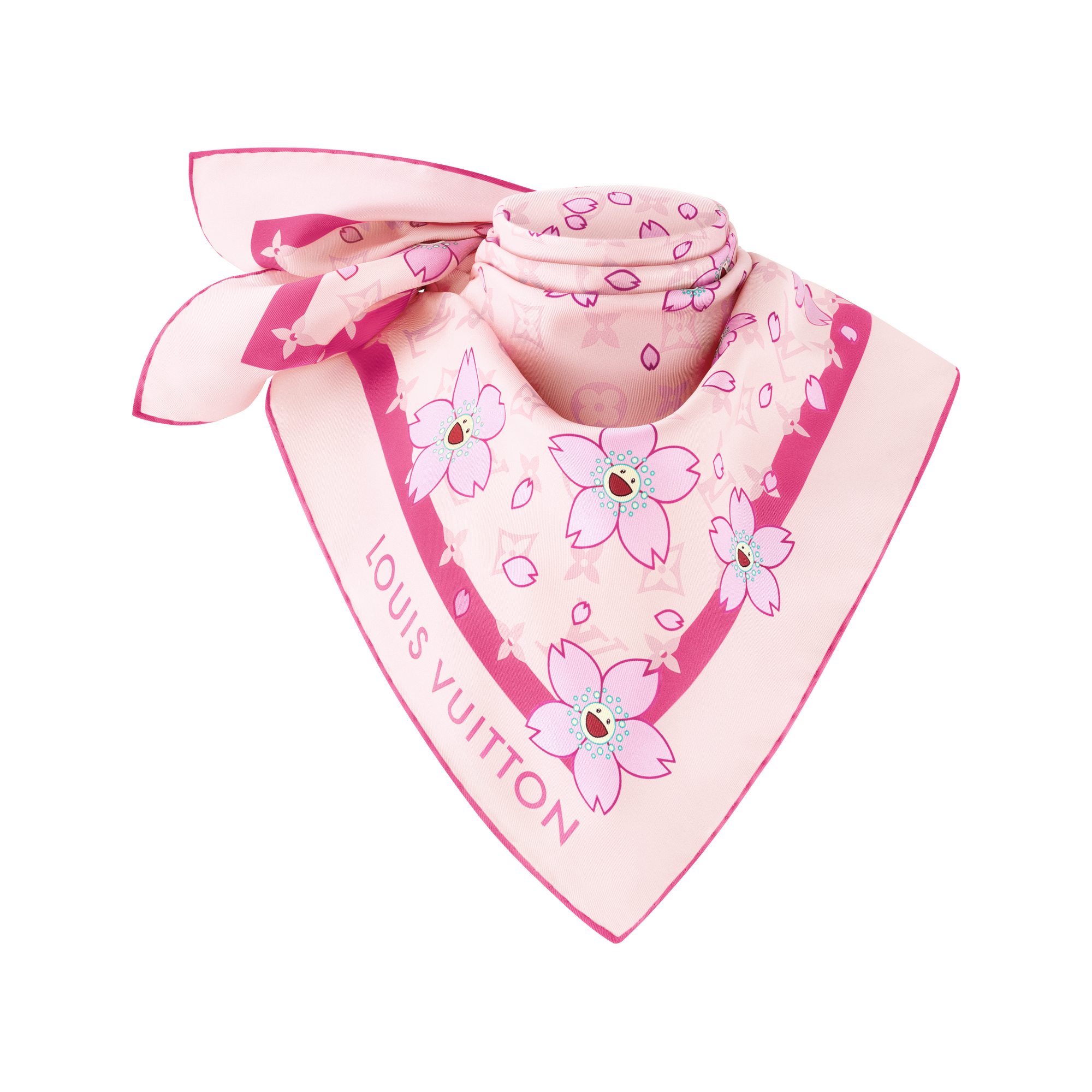 S00 Accesorios Pañuelos de seda y bandanas LV x TM pañuelo Monograma Cherry Blossom de 70 cm | Louis Vuitton ® (Ampliar producto)