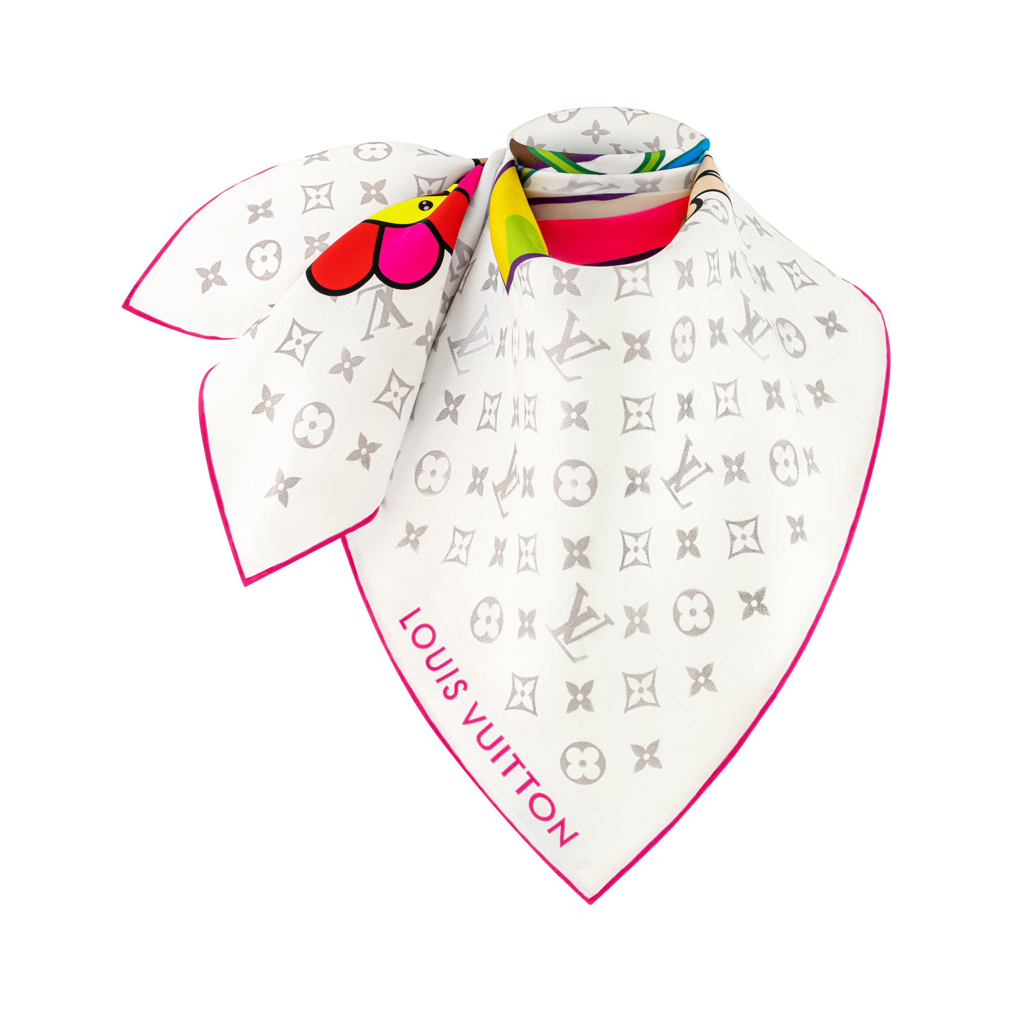 S00 Accesorios Pañuelos de seda y bandanas LV x TM pañuelo Monograma Superflat de 90 cm | Louis Vuitton ® (Ampliar producto)