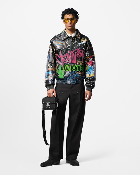 Ready-to-Wear Casacos e Agasalhos Jaqueta Bomber de Couro Bordada - Feita sob Encomenda | Louis Vuitton ®