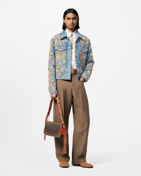 Ready-to-Wear Casacos e Agasalhos Jaqueta Jeans Bordada - Feita sob Encomenda | Louis Vuitton ®