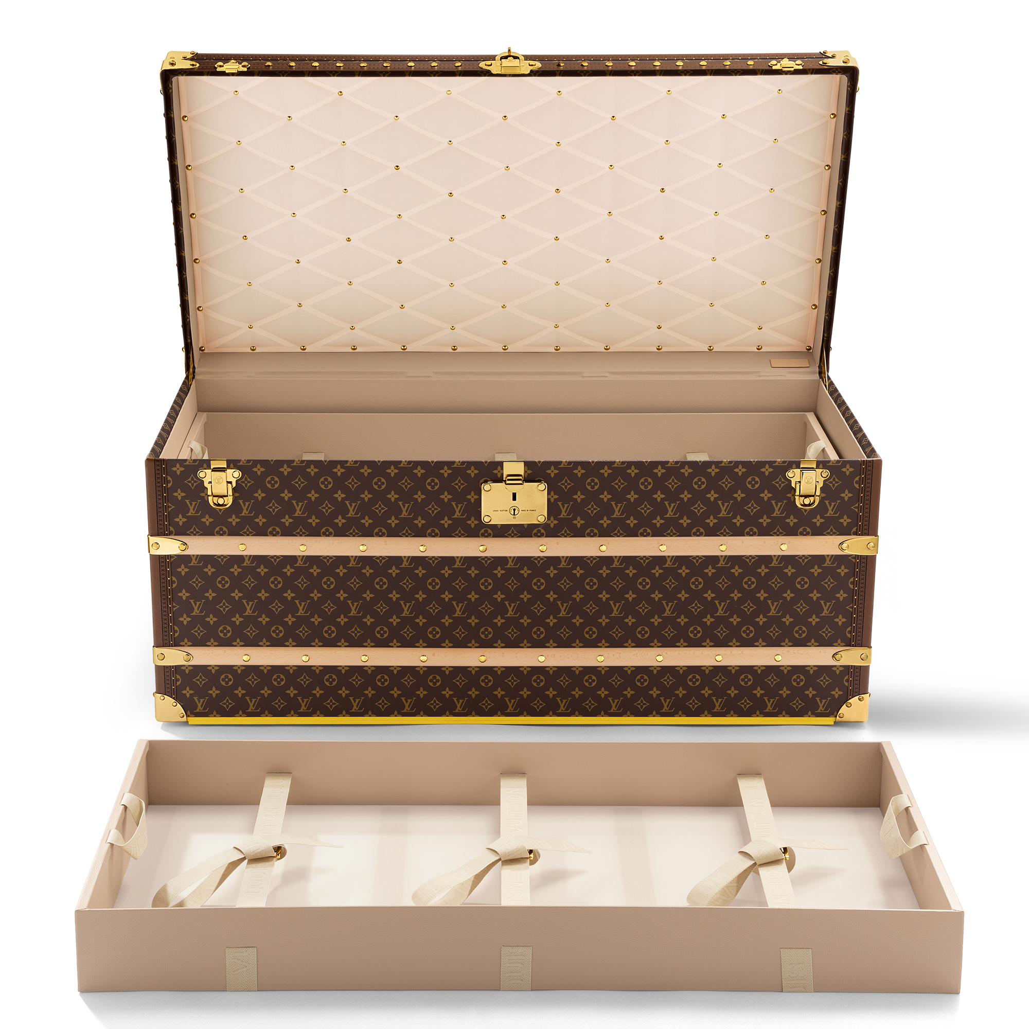 Canvas Monogram Personalización Personalización de Baúles Malle Courrier 110 | Louis Vuitton ® (Ampliar producto)