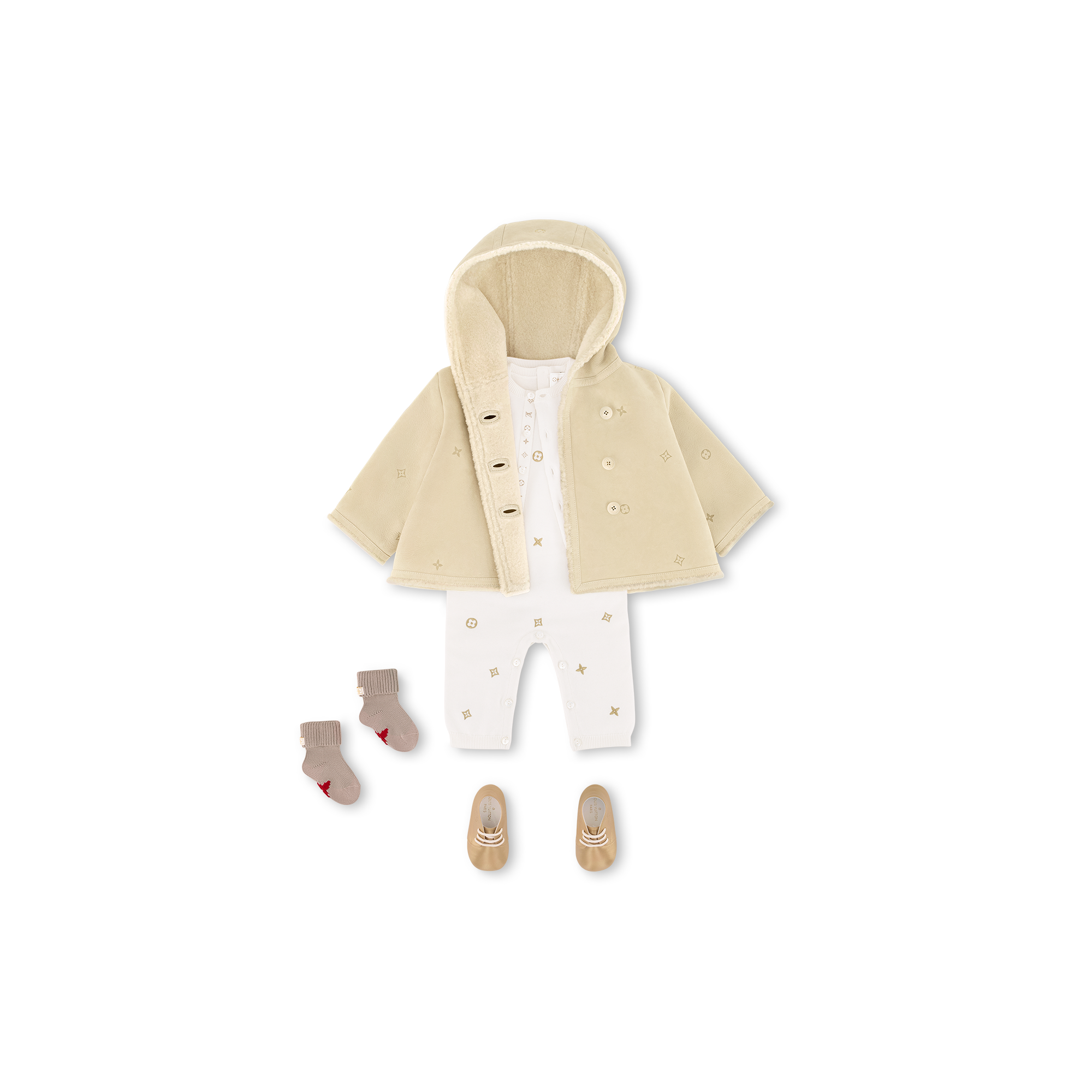 S00 Regalos para bebés } Mameluco Meli-Melo dorado | Louis Vuitton ® (Ampliar producto)