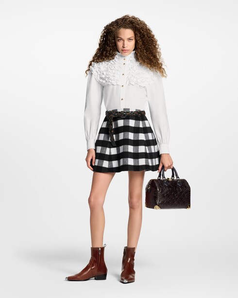 Prêt-à-Porter Jupes et Shorts Jupe évasée à carreaux | Louis Vuitton ®
