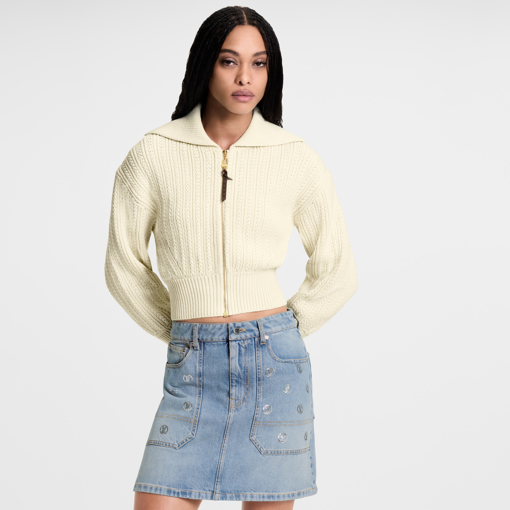  Ready to Wear Faldas y shorts Minifalda en denim con lentejuelas | Louis Vuitton ® (Ampliar producto)
