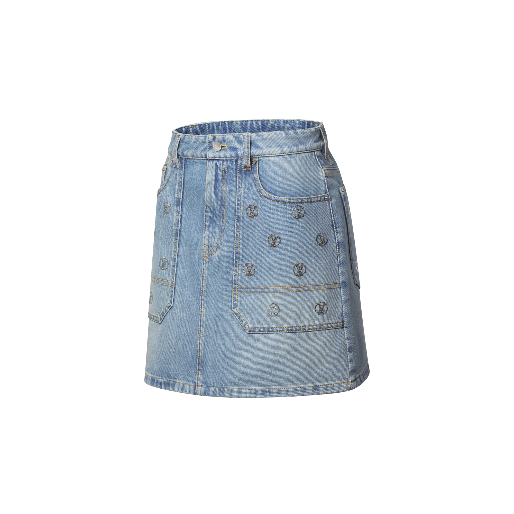  Ready to Wear Faldas y shorts Minifalda en denim con lentejuelas | Louis Vuitton ® (Ampliar producto)