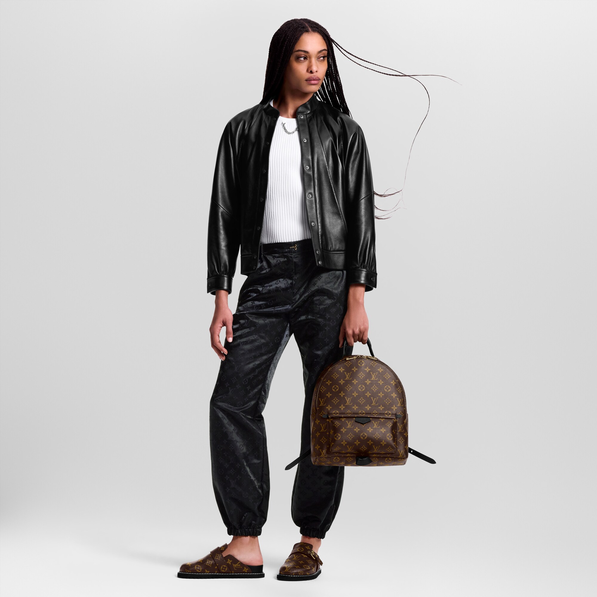 Monogram Bolsas de mano Todas las bolsas de mano Mochila Palm Springs MM | Louis Vuitton ® (Ampliar producto)