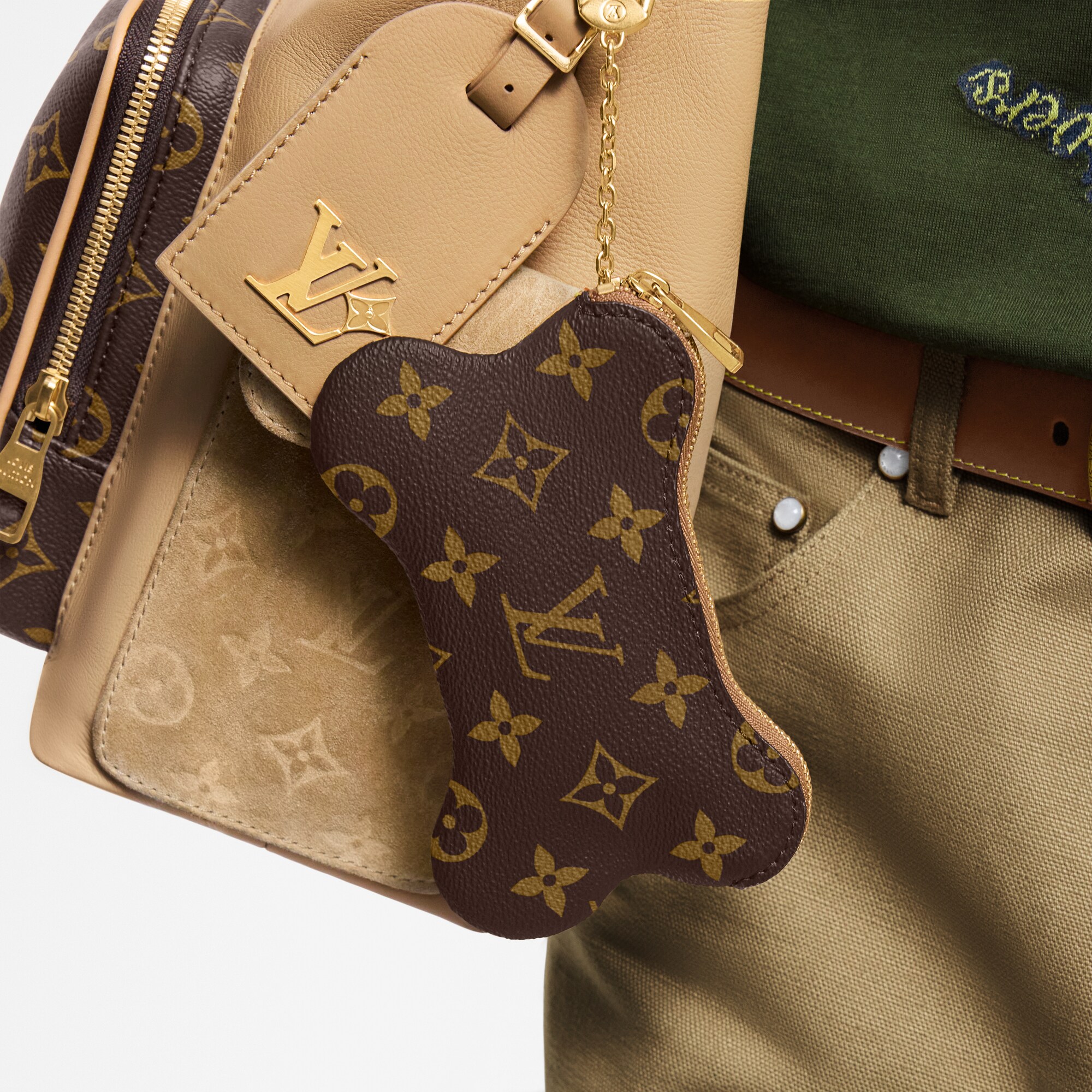 Monogram Regalos Festivos para Él } Monedero con llavero Bone | Louis Vuitton ® (Ampliar producto)