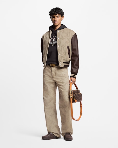 Ready-to-Wear Denim Monogram Embroidered Skate Pants | Louis Vuitton ®