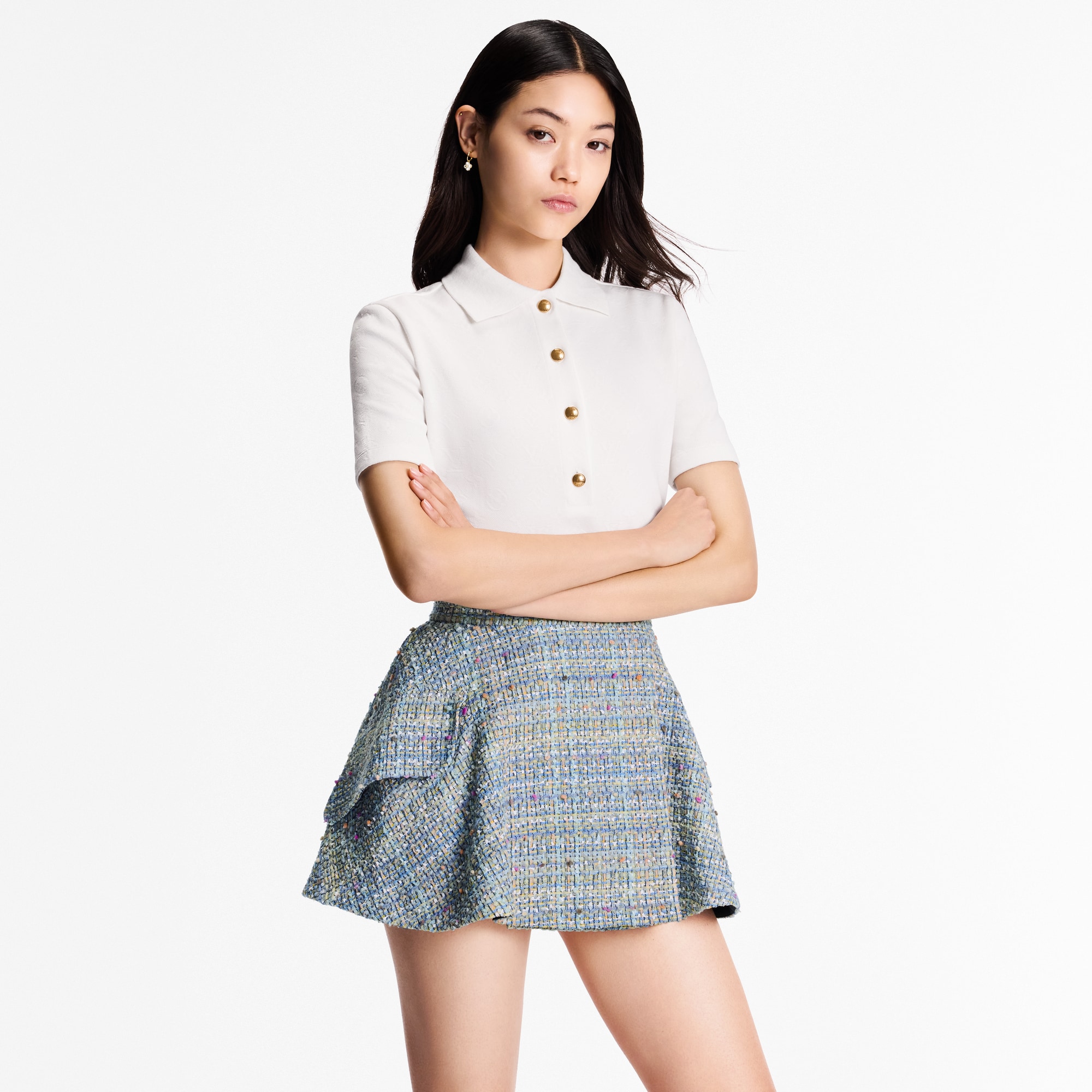  Ready to Wear Tops Monogram Piqué Polo Top | Louis Vuitton ® (Ampliar producto)