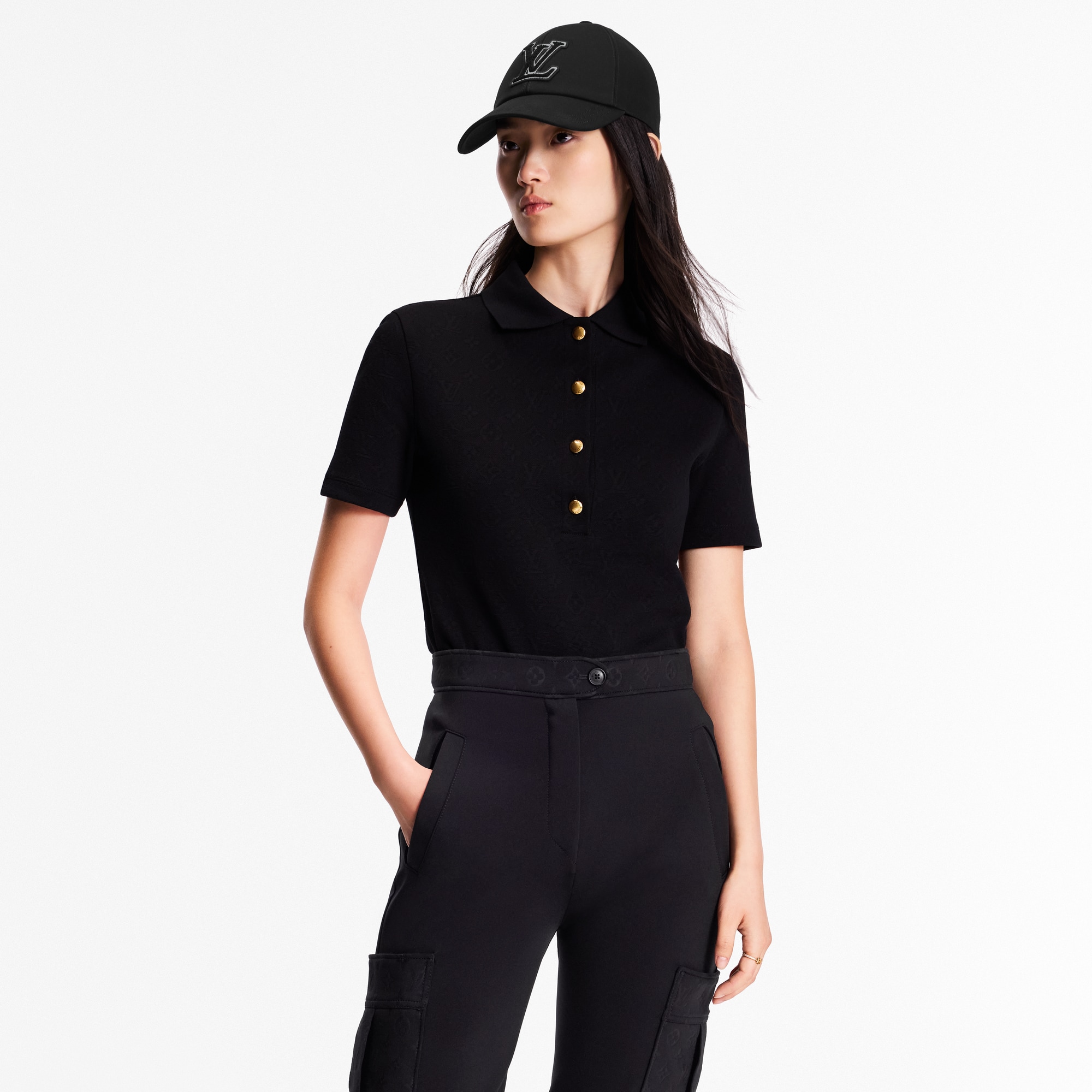  Ready to Wear Tops Monogram Piqué Polo Top | Louis Vuitton ® (Ampliar producto)