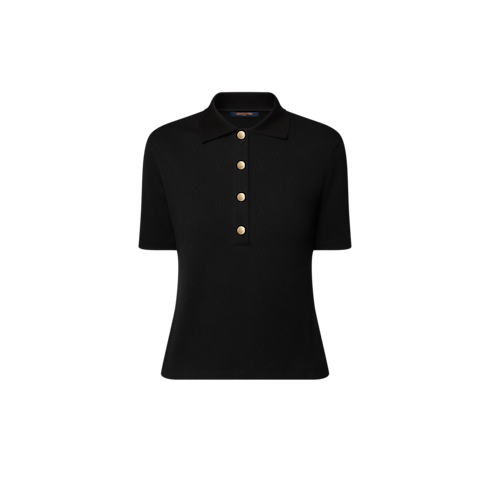 Ready to Wear Tops Monogram Piqué Polo Top | Louis Vuitton ® (Ampliar producto)