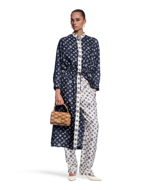 Ready-to-Wear Vestidos Vestido de Seda com Monogram | Louis Vuitton ®