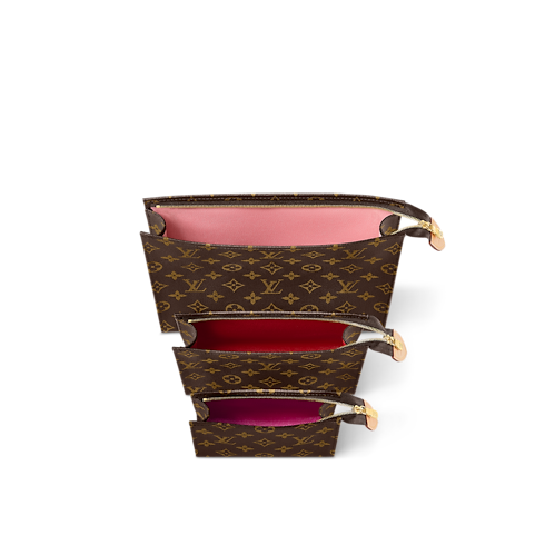 Monogram Carteras y artículos de piel pequeños Bolsas Neceser Trio Toilet Pouch | Louis Vuitton ® (Ampliar producto)