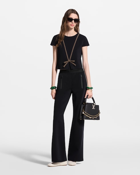 Prêt-à-Porter Pantalons Pantalon évasé à détails Monogram | Louis Vuitton ®