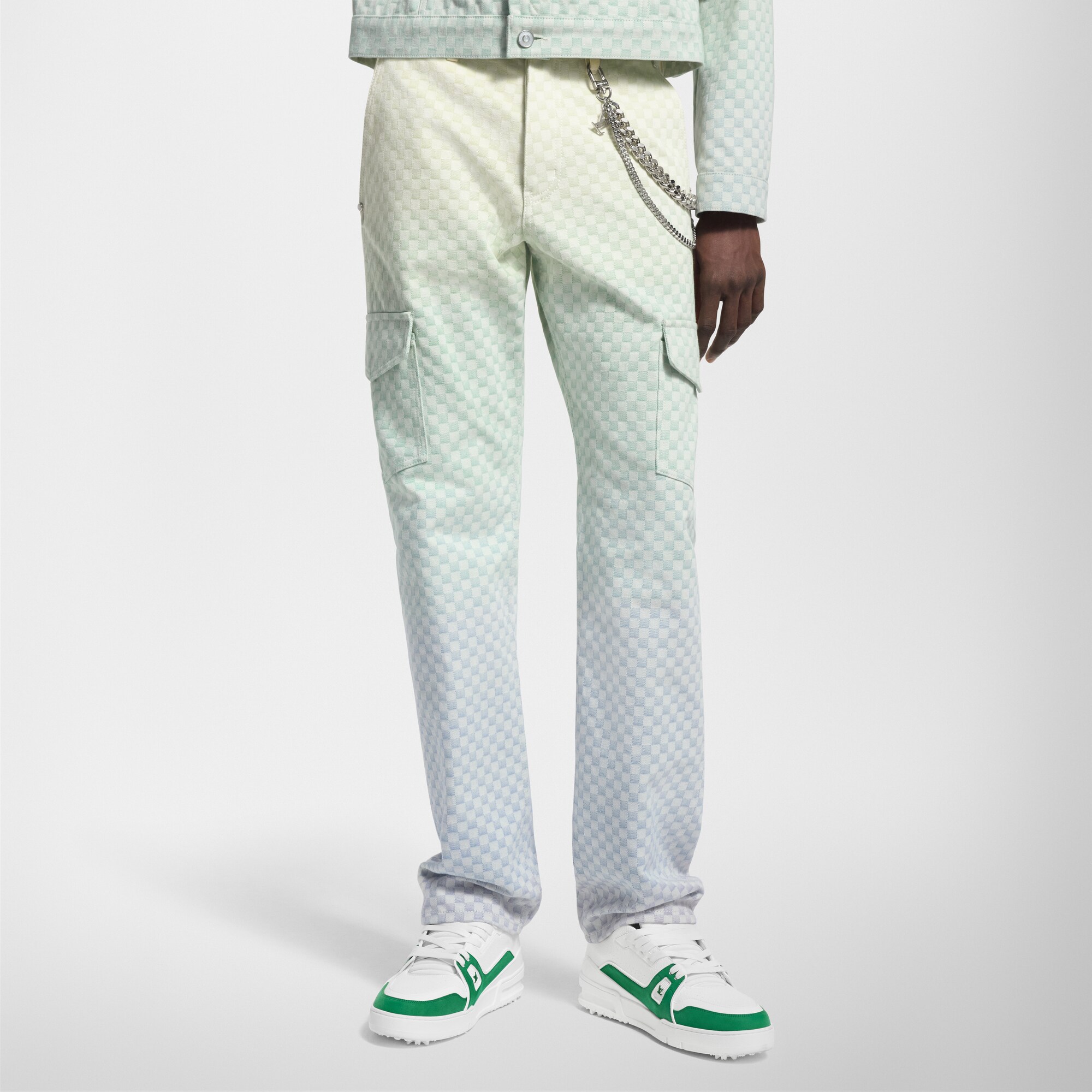  Ready to Wear Mezclilla Pantalón cargo en denim en Jacquard Damier | Louis Vuitton ® (Ampliar producto)