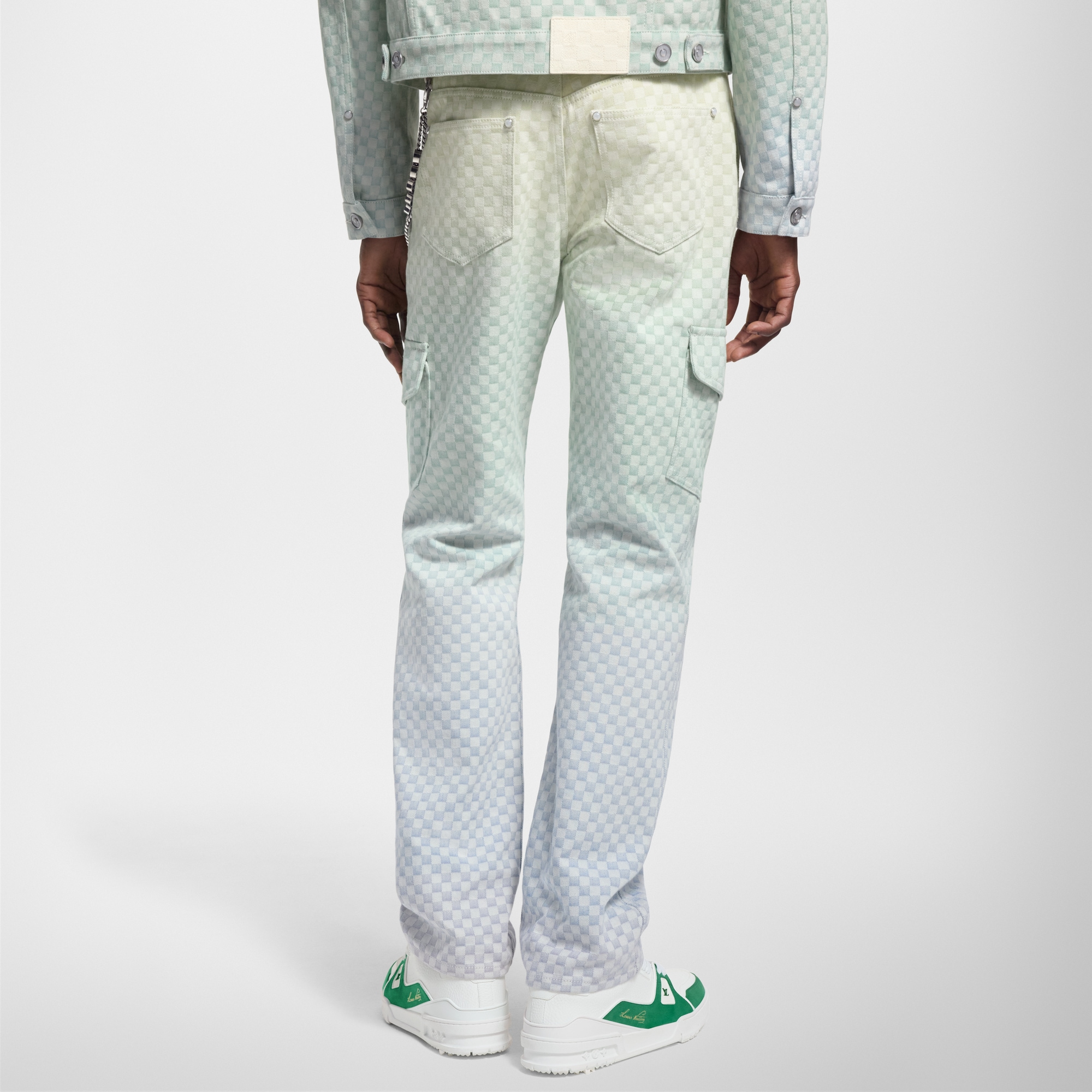  Ready to Wear Mezclilla Pantalón cargo en denim en Jacquard Damier | Louis Vuitton ® (Ampliar producto)