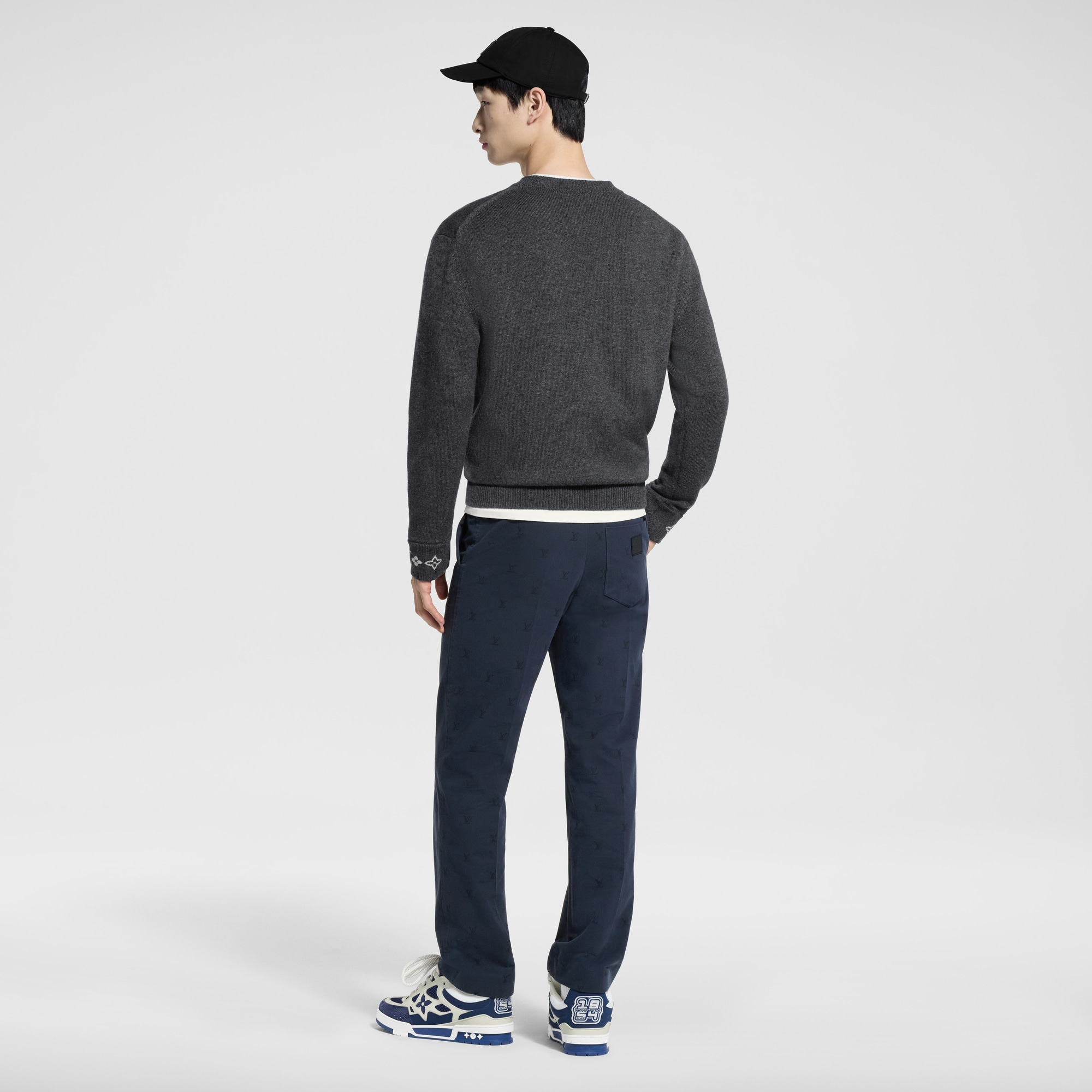  Ready to Wear Pantalones Pantalón chino de algodón con motivo LV Blason | Louis Vuitton ® (Ampliar producto)
