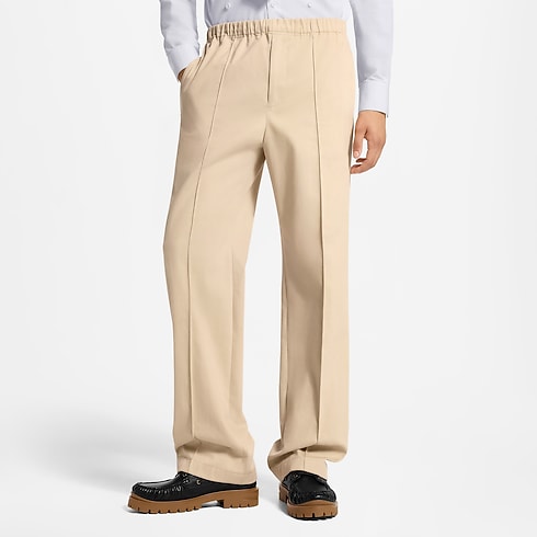 Pantalón con cordón ajustable y parche LV vista recortada
