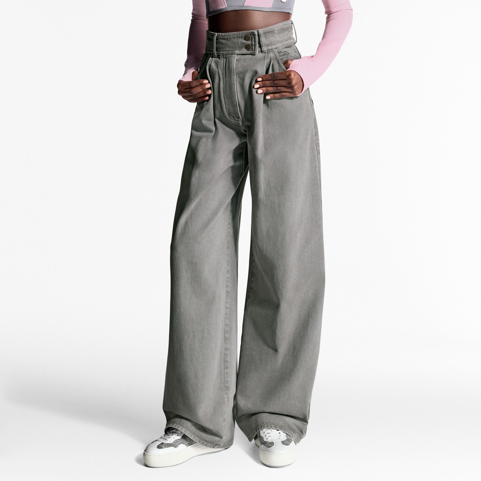  Ready to Wear Pantalones Pantalón con pinzas en denim | Louis Vuitton ® (Ampliar producto)