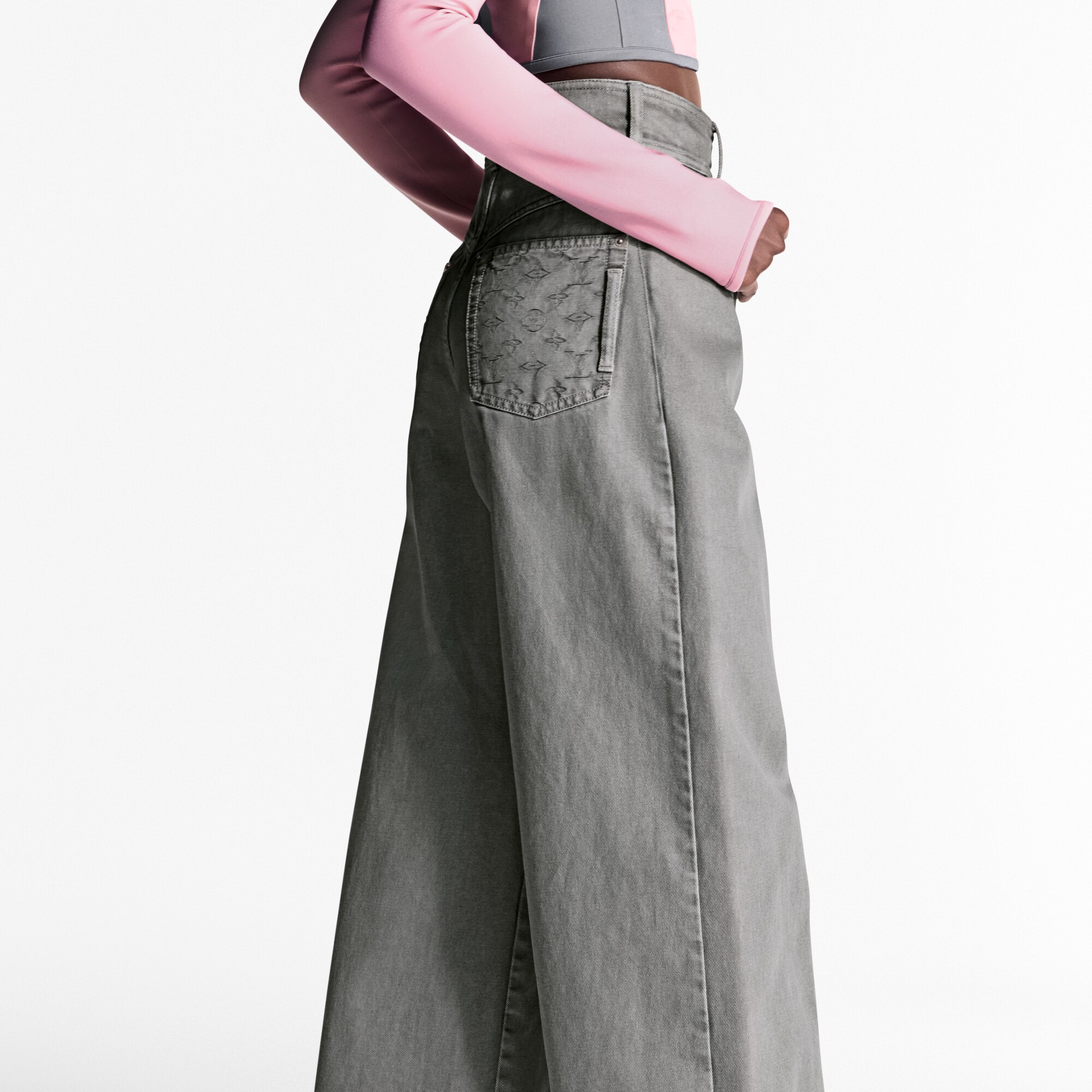  Ready to Wear Pantalones Pantalón con pinzas en denim | Louis Vuitton ® (Ampliar producto)