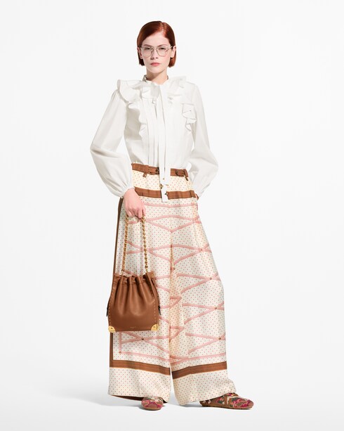 Ready-to-Wear Pants Trunk Print Wide-Leg Pants | Louis Vuitton ®