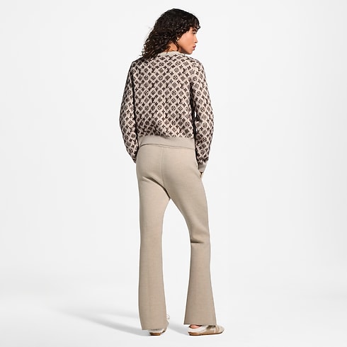 Novedades de Mujer } Pantalón de punto con bajo dividido Monograma | Louis Vuitton ® (Ampliar producto)