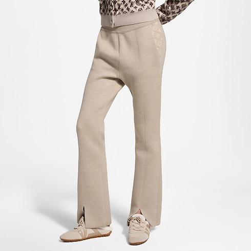 Novedades de Mujer } Pantalón de punto con bajo dividido Monograma | Louis Vuitton ® (Ampliar producto)