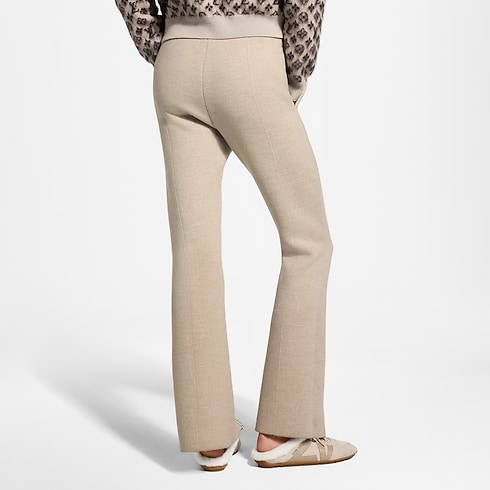 Novedades de Mujer } Pantalón de punto con bajo dividido Monograma | Louis Vuitton ® (Ampliar producto)