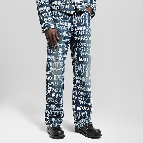 Ready to Wear Mezclilla Pantalón de skate en denim | Louis Vuitton ® (Ampliar producto)