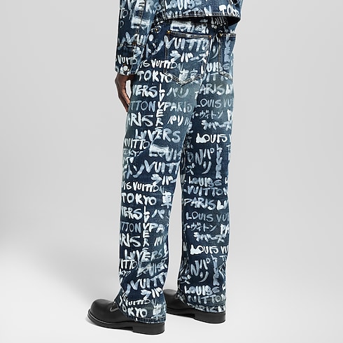 Ready to Wear Mezclilla Pantalón de skate en denim | Louis Vuitton ® (Ampliar producto)