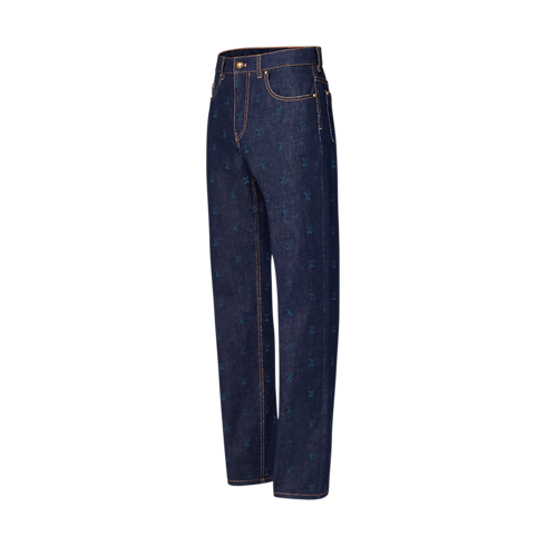 Ready to Wear Mezclilla Pantalón denim bordado | Louis Vuitton ® (Ampliar producto)