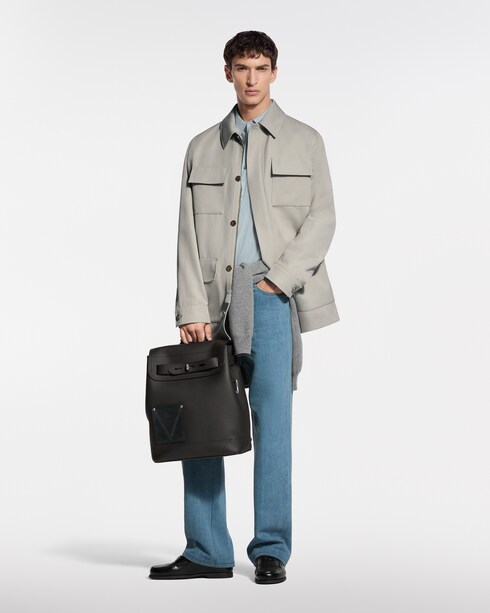 For Men LV Trunk Edition Silk-Blend Denim Pants | Louis Vuitton ®